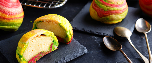 Cheese Rainbow Mooncake